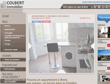 Tablet Screenshot of colbertimmobilier.com
